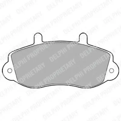 Комплект тормозных колодок, дисковый тормоз DELPHI купить