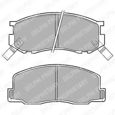 Комплект тормозных колодок, дисковый тормоз DELPHI купить