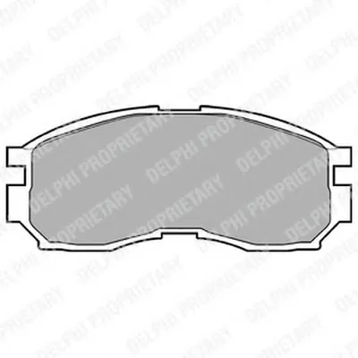 Комплект тормозных колодок, дисковый тормоз DELPHI купить
