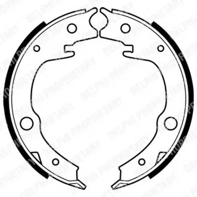 Комплект тормозных колодок, стояночная тормозная система DELPHI купить