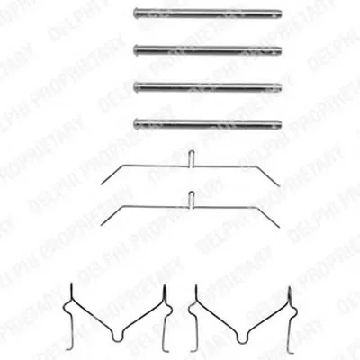 Комплектующие, колодки дискового тормоза DELPHI купить