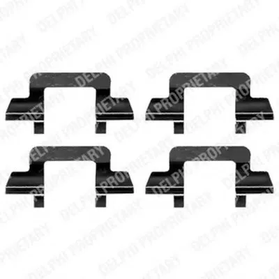 Комплектующие, колодки дискового тормоза DELPHI купить