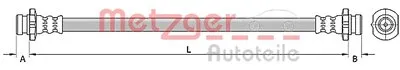 Тормозной шланг METZGER купить