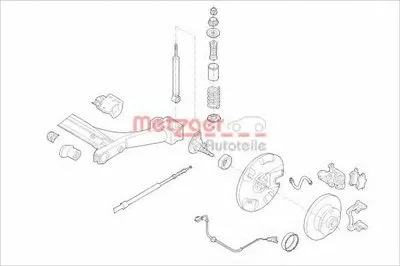 Подвеска колеса METZGER купить