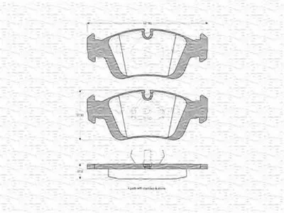 Комплект тормозных колодок, дисковый тормоз MAGNETI MARELLI купить