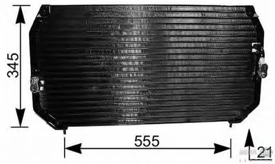 Конденсатор, кондиционер BEHR HELLA SERVICE купить