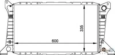 Радиатор, охлаждение двигателя BEHR HELLA SERVICE купить