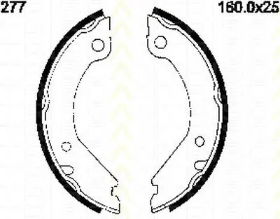 Комплект тормозных колодок, стояночная тормозная система TRISCAN купить
