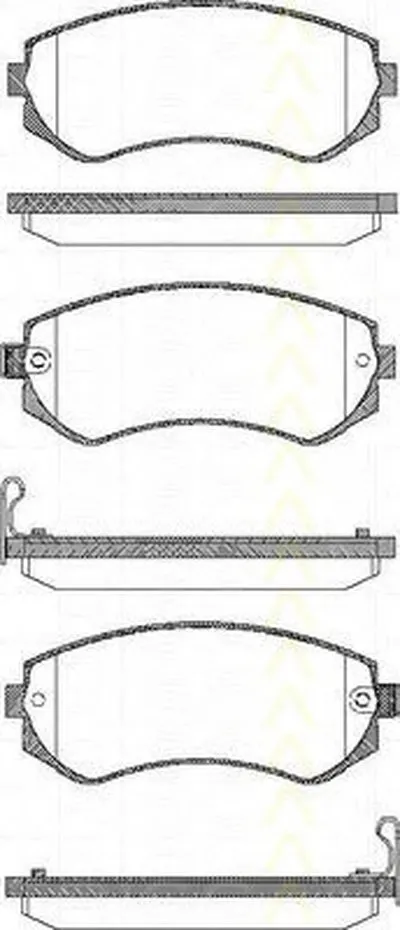 Комплект тормозных колодок, дисковый тормоз TRISCAN купить
