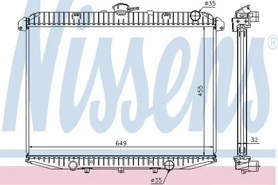 Радиатор, охлаждение двигателя NISSENS купить