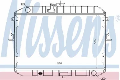 Радиатор, охлаждение двигателя NISSENS купить
