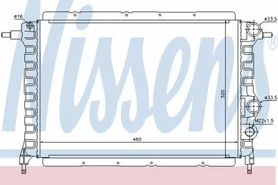 Радиатор, охлаждение двигателя NISSENS купить