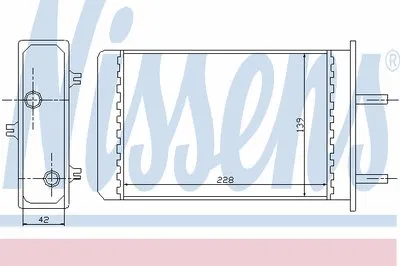 Теплообменник, отопление салона NISSENS купить