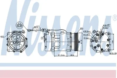 Компрессор, кондиционер NISSENS купить