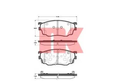 Комплект тормозных колодок, дисковый тормоз NK купить