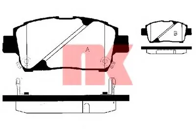 Комплект тормозных колодок, дисковый тормоз NK купить