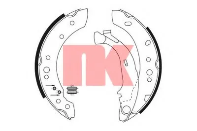 Комплект тормозных колодок NK купить