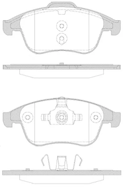 Комплект тормозных колодок, дисковый тормоз