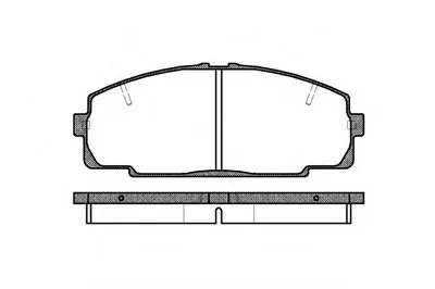 Комплект тормозных колодок, дисковый тормоз REMSA купить
