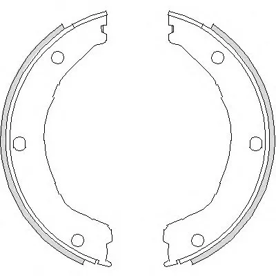 Комплект тормозных колодок, стояночная тормозная система REMSA купить