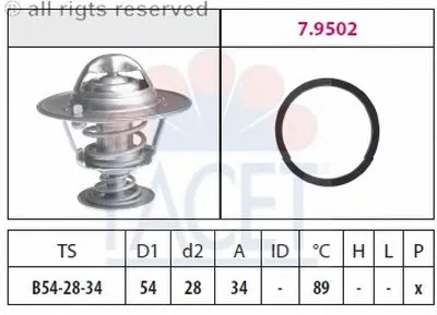 Термостат, охлаждающая жидкость FACET купить