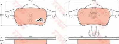 Комплект тормозных колодок, дисковый тормоз COTEC TRW купить