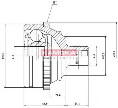 Шарнирный комплект, приводной вал KAMOKA KAMOKA купить