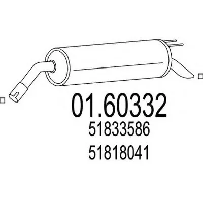 Глушитель выхлопных газов конечный MTS купить