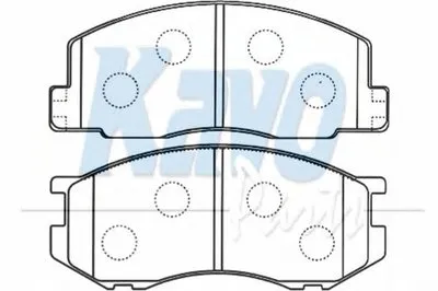 Комплект тормозных колодок, дисковый тормоз MK KASHIYAMA KAVO PARTS купить