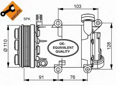Компрессор, кондиционер EASY FIT NRF купить