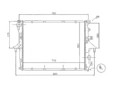 Радиатор, охлаждение двигателя NRF купить