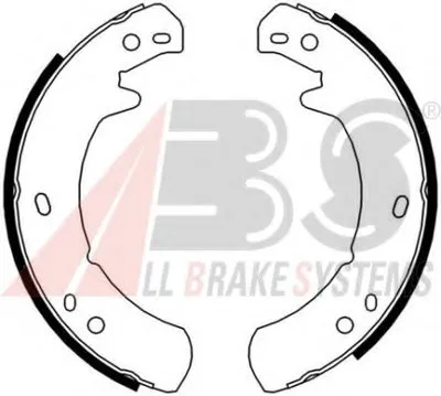 Комплект тормозных колодок, стояночная тормозная система A.B.S. купить