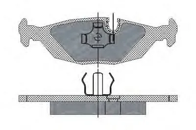 Комплект тормозных колодок, дисковый тормоз SCT Germany купить