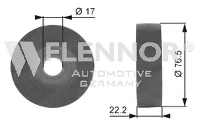 Паразитный / ведущий ролик, поликлиновой ремень FLENNOR купить