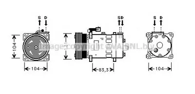 Компрессор, кондиционер AVA QUALITY COOLING купить