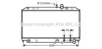 Радиатор, охлаждение двигателя AVA QUALITY COOLING купить