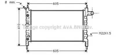 Радиатор, охлаждение двигателя AVA QUALITY COOLING купить