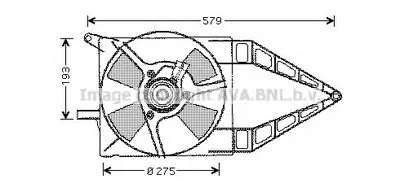Вентилятор, охлаждение двигателя AVA QUALITY COOLING купить