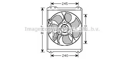 Вентилятор, охлаждение двигателя AVA QUALITY COOLING купить