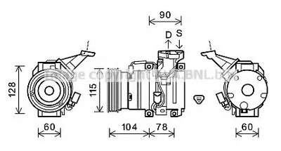 Компрессор, кондиционер AVA QUALITY COOLING купить