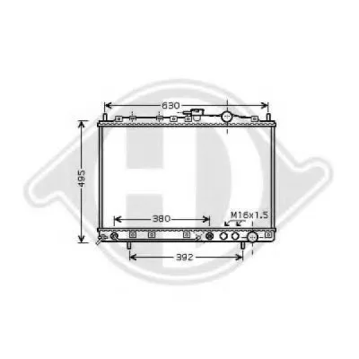 Радиатор, охлаждение двигателя DIEDERICHS купить