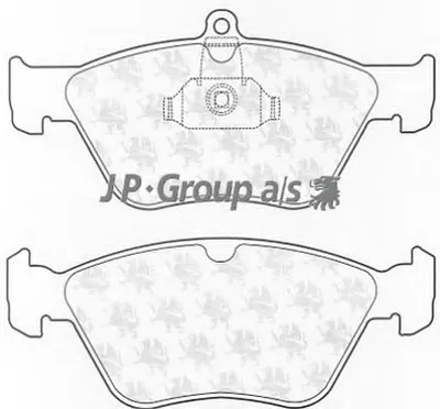 Комплект тормозных колодок, дисковый тормоз QH JP GROUP купить