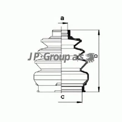Комплект пылника, приводной вал QH JP GROUP купить