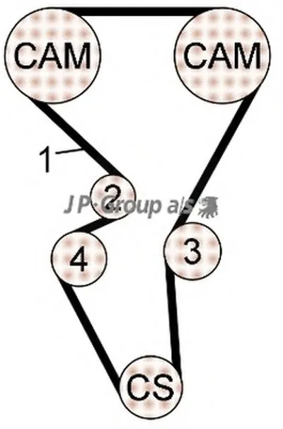 Комплект ремня ГРМ QH JP GROUP купить