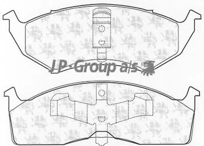 Комплект тормозных колодок, дисковый тормоз QH JP GROUP купить