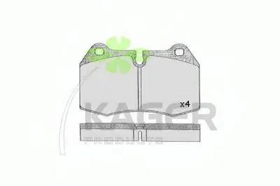 Комплект тормозных колодок, дисковый тормоз KAGER купить