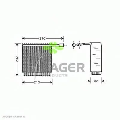 Испаритель, кондиционер KAGER купить