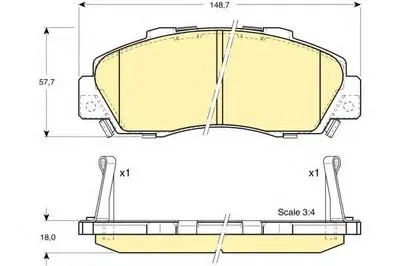 Комплект тормозных колодок, дисковый тормоз GIRLING купить