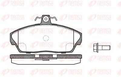 Комплект тормозных колодок, дисковый тормоз KAWE купить