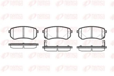 Комплект тормозных колодок, дисковый тормоз KAWE купить